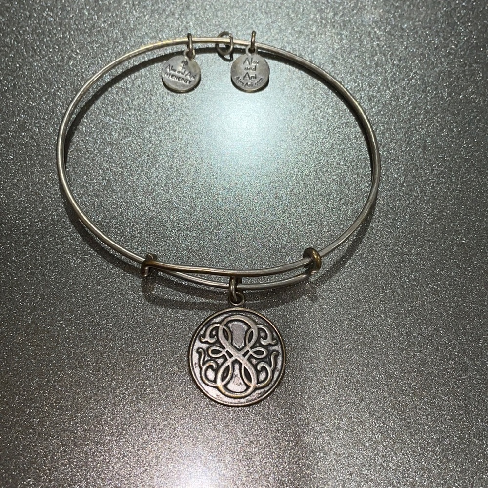 Alex & Ani Silver Adjustable Path Of Life Bracelet